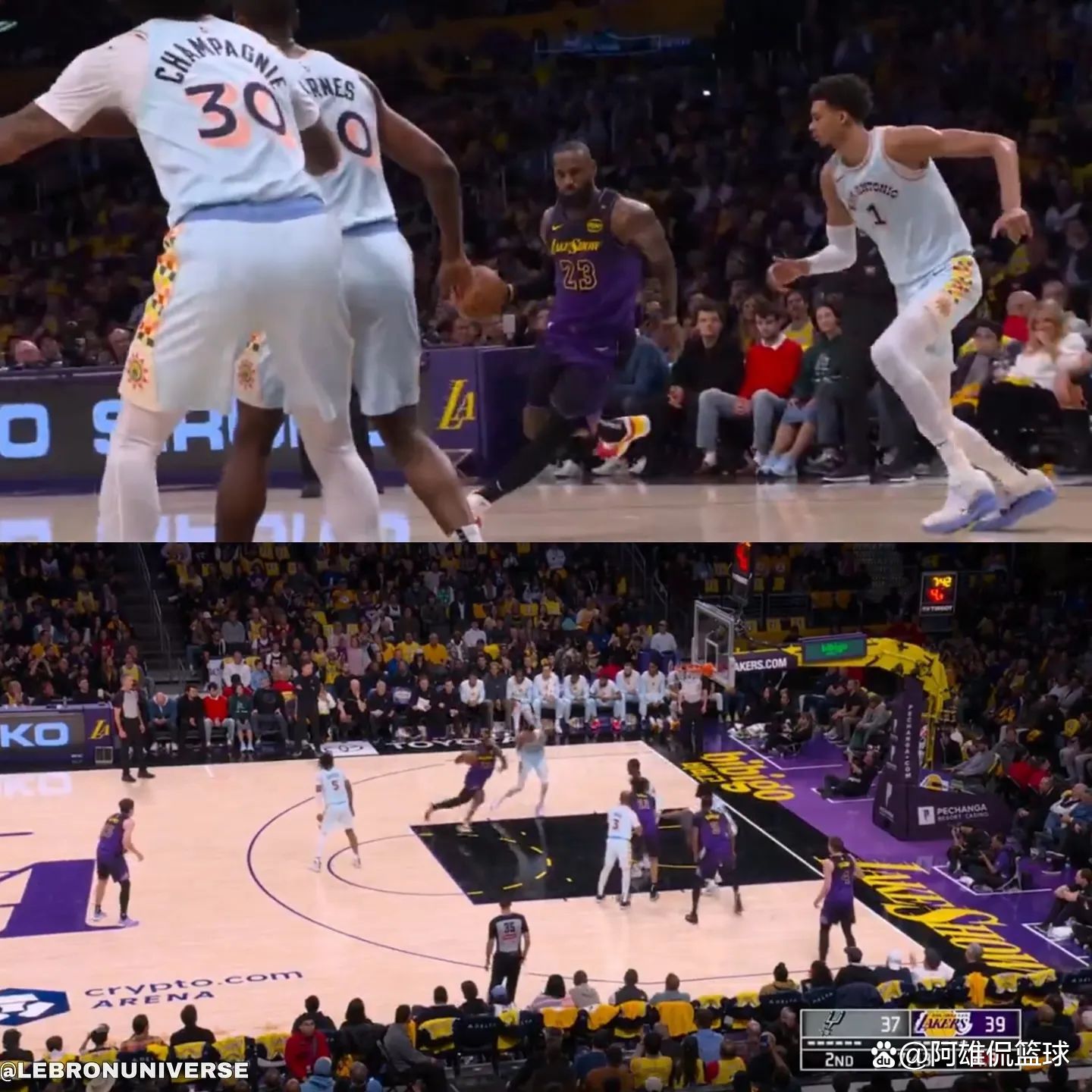 湖人再胜马刺,詹姆斯得分统治比赛的简单介绍 湖人再胜马刺,詹姆斯得分统治比赛的简单介绍